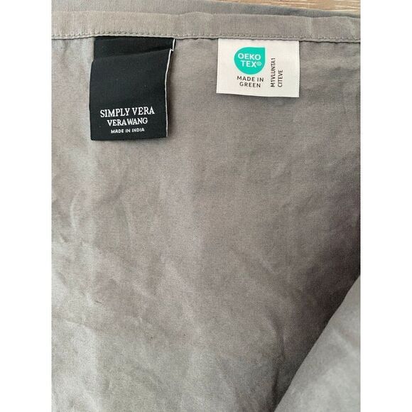 Vera Wang 100% Pima Cotton King Bedroom Flat Top Sheet - Picture 3 of 5